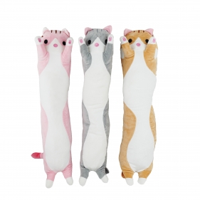 Maskotka-wałek - Pastelowy kot, 70 cm