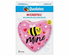 Balon foliowy Bee Mine Hearts 46cm