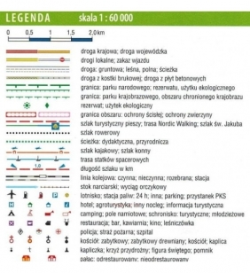 Kaszuby dla rowerzystów i piechurów, 1:60 000 - mapa dla rowerzystów i piechurów - Opracowanie zbiorowe