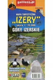 Mapa turystyczna Góry Izerskie Izery 1:25 000