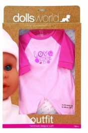 Ubranko Deluxe Fashion Boutique dla lalek do 46cm różowe Love