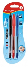 Długopis Ball Pen miękki uchwyt 0,7mm 3szt