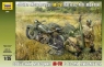 ZVEZDA Soviet Motorcycle M72 with (3651)