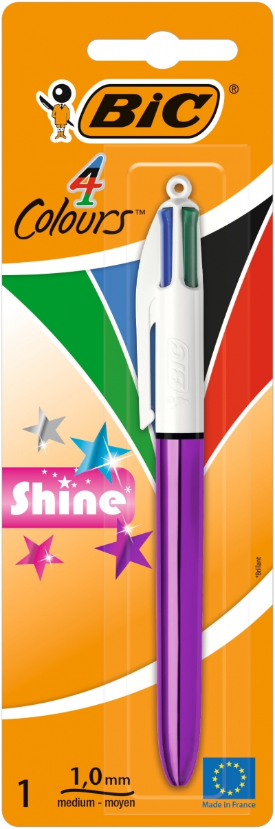 <img src='https://webimage.pl/pics/513/7/d3086123307513.jpg' style='height:440px' /> Długopis BIC 4 Colours Shine AST blister 1szt.mix