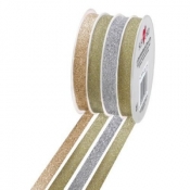 Wstążka Multi 10mm/3m złota/srebrna