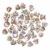 Naklejki winylowe wielkanocne 4-6 cm 50szt