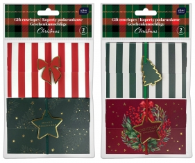 Koperty podarunkowe z gumką - Christmas, 2 szt./1 op.