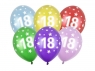 Balony 18th Birthday Metallic Mix 30cm 6szt