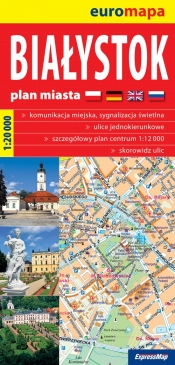 Białystok 1:20 000 papierowy plan miasta - Opracowanie zbiorowe