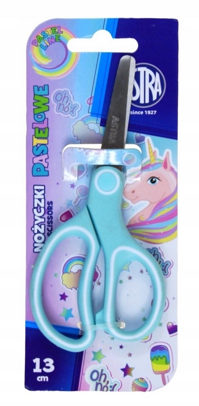 Nożyczki z ergonomicznym uchwytem 13 cm ASTRAKIDS - UNICORN