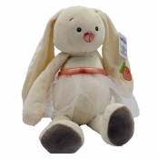 Maskotka Króliczka Edytka kremowa 26 cm (5152b)