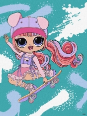 Malowanie po numerach - Tweens LOL Skate Dance ..