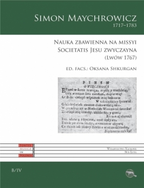 Nauka zbawienna na missyi Societatis Jesu zwycz. - Oksana Shkurgan