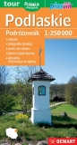 Podlaskie podróżownik 1:250 000 mapa turystyczna plastik