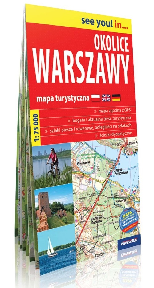 Okolice Warszawy mapa turystyczna