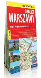 Okolice Warszawy mapa turystyczna