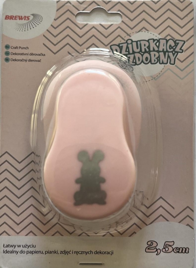 <img src='https://webimage.pl/pics/514/8/d5907611708514.jpg' style='height:440px' /> Dziurkacz ozdobny Zając 2.5cm