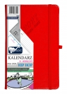 Kalendarz 2027 18 miesięczny A5 tygodniowy Hip Hop - czerwony