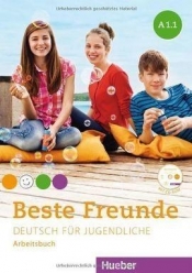 Beste Freunde A1.1 AB + CD wersja niemiecka HUEBER - Christiane Seuthe, Manuela Geor, Monika Bovermann