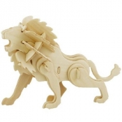 Puzzle drewniane 3D Lew