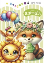 Kolorowanka 135x190 z naklejkami Urocze zwierzaki