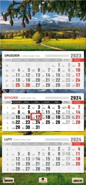 Kalendarz 2024 trójdzielny Tatry KT-1 v57