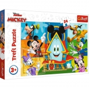 Trefl, Puzzle 24 Maxi: Disney Myszka Miki i przyjaciele (14351)