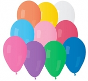 Balon A70 pastel "7" róznokolor.25szt.