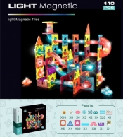 Klocki magnetyczne tory 7,5cm 110 elementów CH1173 AN09