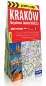 Kraków 4w1 plastic map foliowany plan Krakowa, Niepołomic, Skawiny i Wieliczki