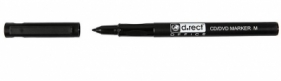 Marker CD 1,0 M czarny (12szt) D.RECT
