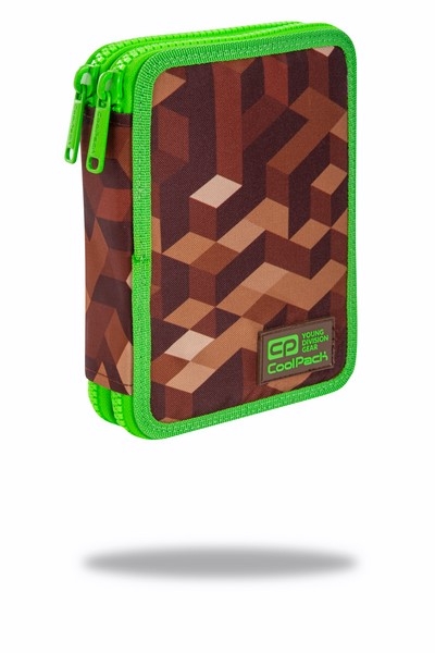 Piórnik Coolpack dwukomorowy z wyposażeniem Jumper XL City Jungle