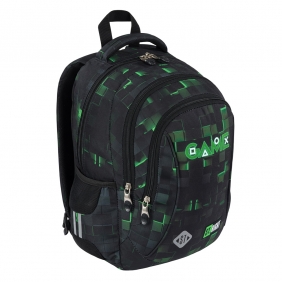 Plecak 3 komorowy 17" - Green Game