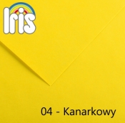 Karton iris A4 185g 50akr.04-kanarkowy 20040155 - Polska Fila