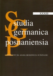 Studia Germanica Posnaniensia XXXIII - <br />
