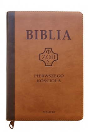 Biblia Pierwszego Kościoła ciemnobrązowa z paginatorami i suwakiem - ks. Remigiusz Popowski SDB