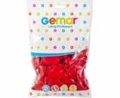 Balony pastelowe czerwone 21cm 100szt