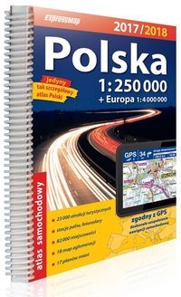 Polska atlas samochodowy 1:250 000 2017/2018