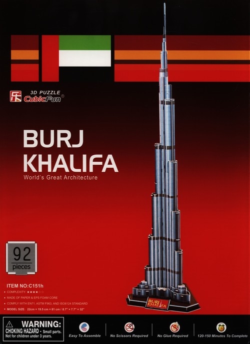Puzzle 3D Burj Khalifa
	 (C151H)