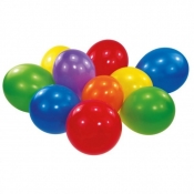 Balony lateksowe tęczowe 18 cm, 10 sztuk (6435)