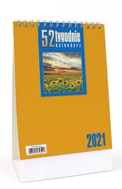 Kalendarz 2021 Biurkowy - 52T pomarańcz CRUX