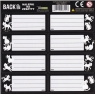 Nalepki na zeszyty BackUp Koty czarno-białe (NNZB4A34)1 arkusz
