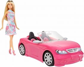 Barbie: Lalka i różowy kabriolet (FPR57)