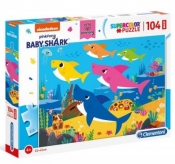 Clementoni, puzzle Maxi SuperColor 104: Baby Shark (23751)