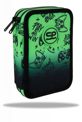 Coolpack, Piórnik podwójny z wyposażeniem Jumper 2 - Game Over Gradient Green (F066969)