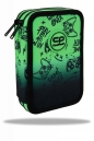 Coolpack, Piórnik podwójny z wyposażeniem Jumper 2 - Game Over Gradient Green (F066969)