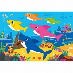 Clementoni, puzzle Maxi SuperColor 104: Baby Shark (23751)
