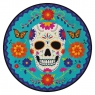 Talerze owalne papierowe Day Of The Dead 23cm 8szt