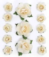 Ozdoba papierowa Galeria Papieru kwiaty róże brzoskwiniowe (252026)