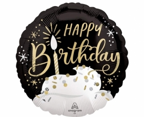 Balon foliowy Happy Birthday wishes 46cm